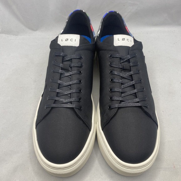 LØCI X ILARIA NINE Black Floral Premium Vegan Sneakers Shoes Mens 13 US/ 47 EU - Picture 3 of 10